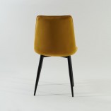 Krzesło welurowe Signal Chic Velvet curry - Elegancki design