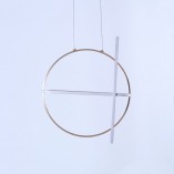 Lampa wisząca Gallo Round LED złota | Glamour i elegancja