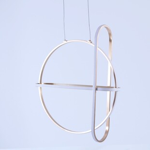Lampa wisząca Gallo Round LED złota | Glamour i elegancja