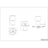 Lampa Luxor 24 biało-srebrna | Nowoczesna lampa ceramiczna Reality