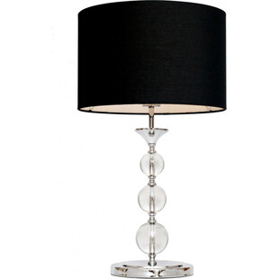 Lampa stołowa glamour Rea czarna ZumaLine | Eleganckie oświetlenie