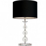 Lampa stołowa glamour Rea czarna ZumaLine | Eleganckie oświetlenie