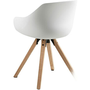 Krzesło Actona Tina Wood - Skandynawski design | Białe