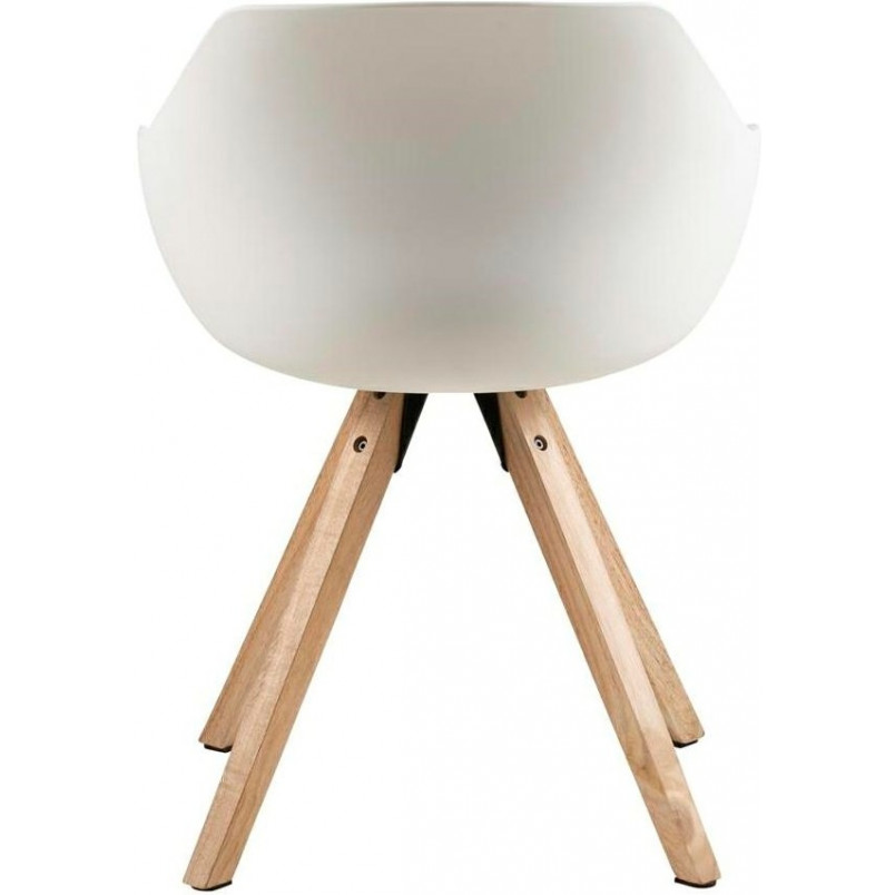 Krzesło Actona Tina Wood - Skandynawski design | Białe