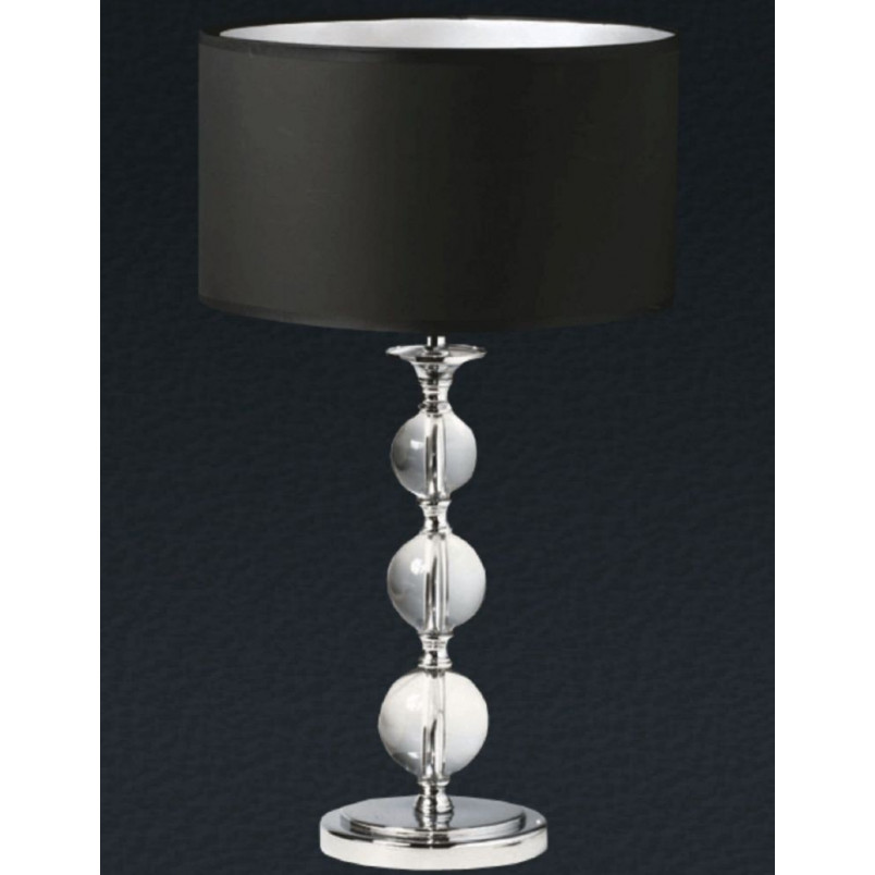 Lampa stołowa glamour Rea czarna ZumaLine | Eleganckie oświetlenie