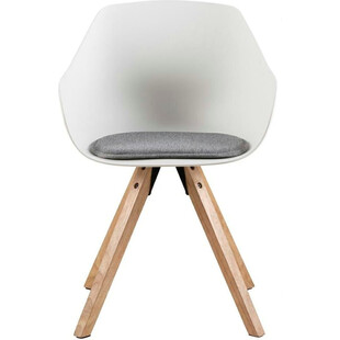 Krzesło Actona Tina Wood - Skandynawski design | Białe