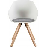 Krzesło Actona Tina Wood - Skandynawski design | Białe