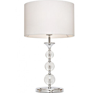 Lampa stołowa glamour Rea biała | ZumaLine - Eleganckie oświetlenie