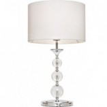 Lampa stołowa glamour Rea biała | ZumaLine - Eleganckie oświetlenie