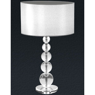 Lampa stołowa glamour Rea biała | ZumaLine - Eleganckie oświetlenie