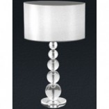 Lampa stołowa glamour Rea biała | ZumaLine - Eleganckie oświetlenie