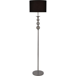 Lampa podłogowa z abażurem glamour Rea 40 Czarna marki ZumaLine
