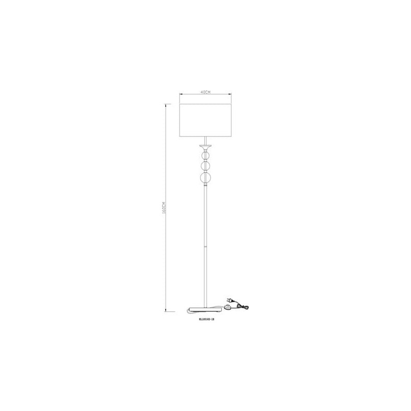 Lampa podłogowa czarna ZumaLine Rea | Glamour | Kup online