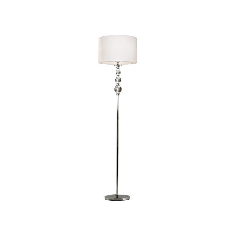 Lampa podłogowa biała glamour Rea | ZumaLine - Odkryj elegancję