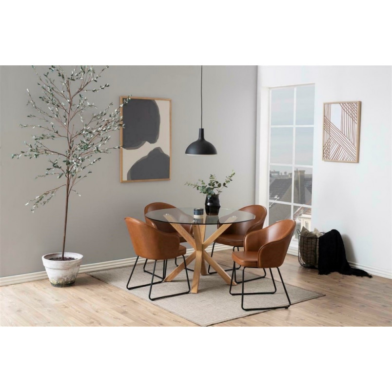 Stół szklany Actona Heaven 119cm - Elegancki design