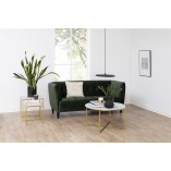 Stolik kawowy Actona Alisma 80cm - Marmur i Złoto | Glamour