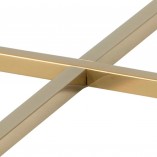 Stolik kawowy Actona Alisma 80cm - Marmur i Złoto | Glamour