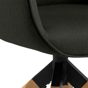 Krzesło Actona Aura Wood - Szare, Obrotowe | Komfort i Styl