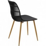 Krzesło skandynawskie Klaus czarne - D2.Design | Komfort i styl