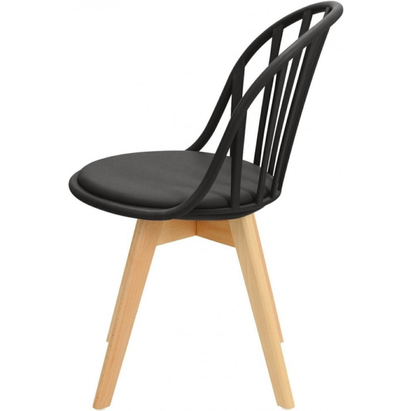 Krzesło Sirena Intesi - Czarny Design | Skandynawski Styl