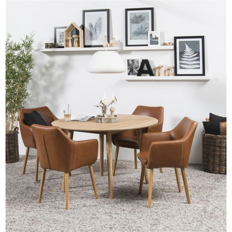 Stół Okrągły Actona Nagano | Skandynawski Design 120cm