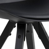 Krzesło Actona Dima czarne - Designerski komfort i styl