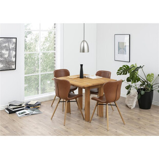 Krzesło Actona Batilda Retro - Brąz/Dąb - Stylowy Design