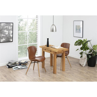 Krzesło Actona Batilda Retro - Brąz/Dąb - Stylowy Design