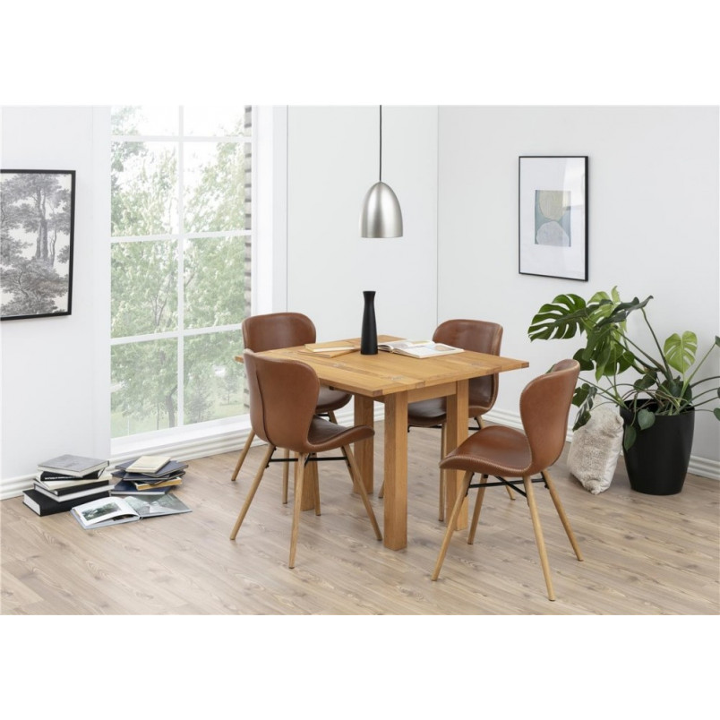 Krzesło Actona Batilda Retro - Brąz/Dąb - Stylowy Design