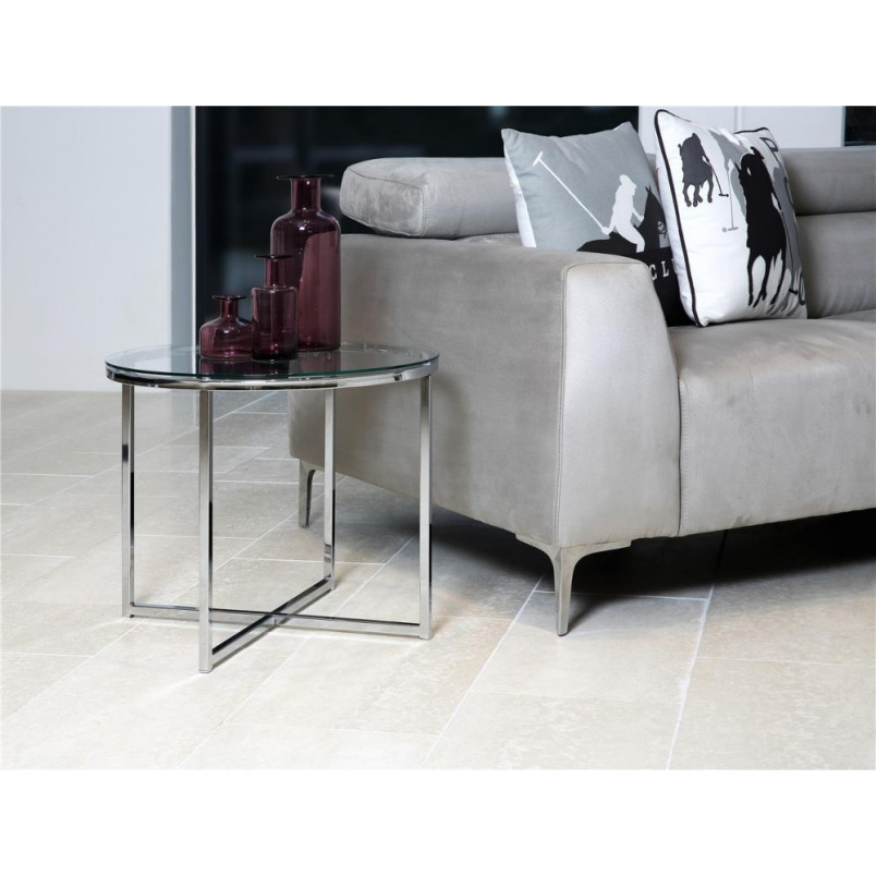Stolik szklany Actona Cross 55cm - Elegancki design