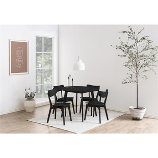 Stół okrągły loft Roxby 105cm czarny Actona - Stylowy design