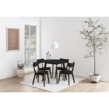 Stół okrągły loft Roxby 105cm czarny Actona - Stylowy design
