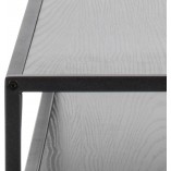 Konsola industrialna Actona Seaford Slim 120x35cm | Czarna
