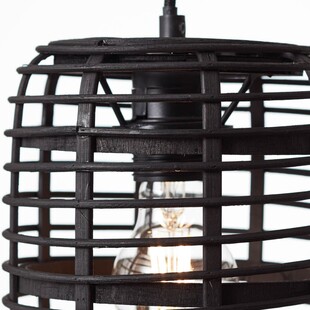 Lampa wisząca bambusowa Crosstown - ciepły design | Brilliant