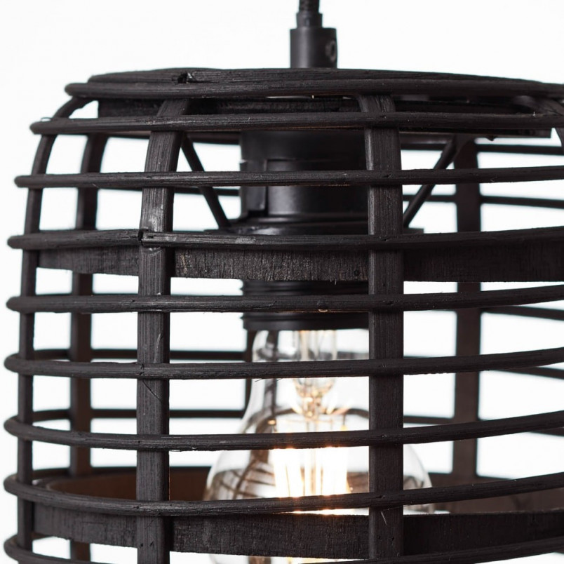 Lampa wisząca bambusowa Crosstown - ciepły design | Brilliant