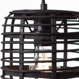 Lampa wisząca bambusowa Crosstown - ciepły design | Brilliant