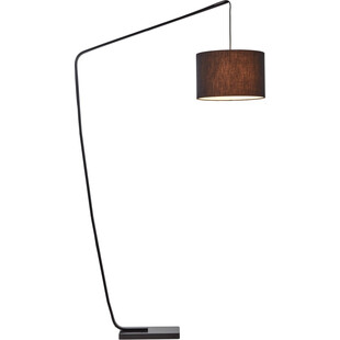 Lampa podłogowa z abażurem Daria czarna marki Brilliant