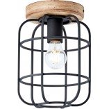 Plafon Loft Gwen | Czarny, Drewno | Brilliant - Kup Teraz!