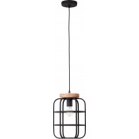 Lampa wisząca Gwen | Loftowa lampa metalowa czarna | Brilliant