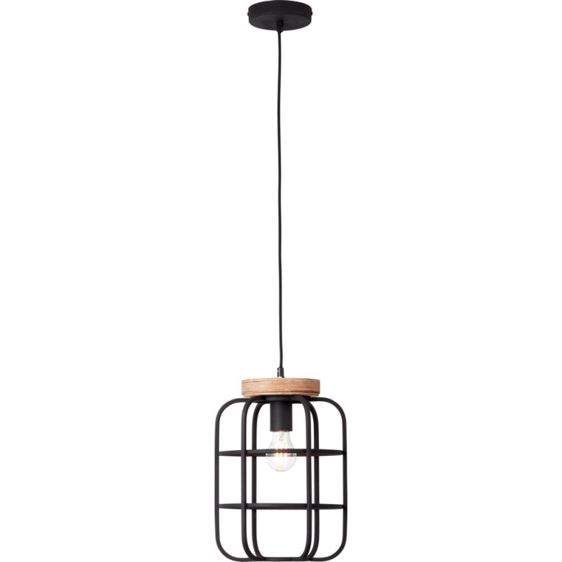 Lampa wisząca Gwen | Loftowa lampa metalowa czarna | Brilliant