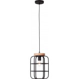Lampa wisząca Gwen | Loftowa lampa metalowa czarna | Brilliant