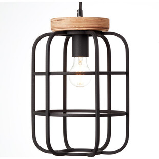 Lampa wisząca Gwen | Loftowa lampa metalowa czarna | Brilliant