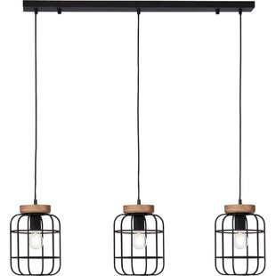Lampa wisząca Gwen | Loftowa lampa 3-punktowa | Brilliant