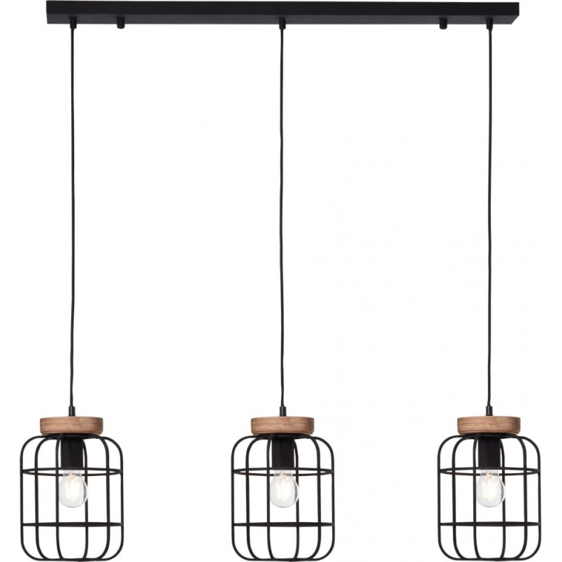 Lampa wisząca Gwen | Loftowa lampa 3-punktowa | Brilliant