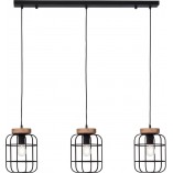 Lampa wisząca Gwen | Loftowa lampa 3-punktowa | Brilliant