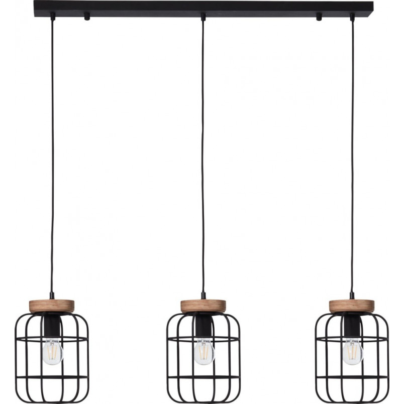 Lampa wisząca Gwen | Loftowa lampa 3-punktowa | Brilliant