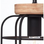 Lampa wisząca Gwen | Loftowa lampa 3-punktowa | Brilliant