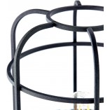 Lampa stołowa Gwen | Loftowa lampa z drewna i metalu