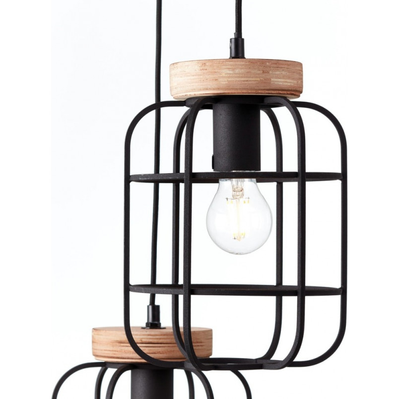 Lampa wisząca Gwen - Loftowa lampa 3-punktowa Brilliant