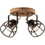 Plafon industrialny Matrix Round II - Brilliant | Loftowa lampa